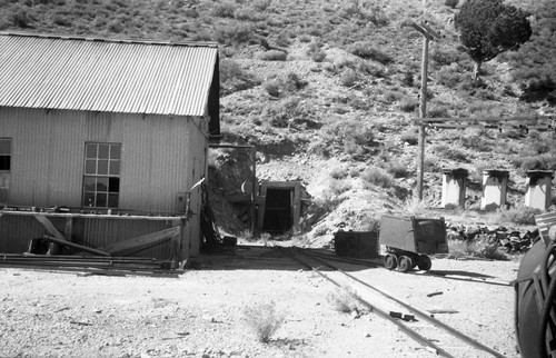 Tram car portal to mine, Rochester Consolidated Mining Co., Rochester, Nevada, SV-600