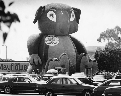 Inflatable koala bear in the Lakewood Center Mall