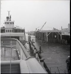 Ferries docked at Camp Stoneman pier in Pittsburg, California