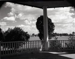 View of Fort MacArthur from verandah — Calisphere