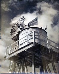 Water tank and windmill