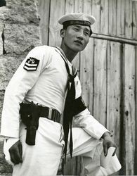 Portrait of a South Korean sailor