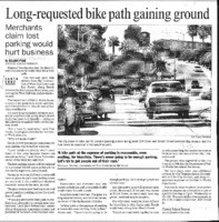 Long-requested bike path gaining ground