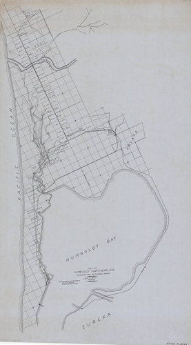 Map of Humboldt Northern R. R. Humboldt Bay to Fischers Sideing