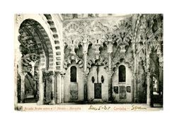 Arab Archway over the Mirahb - Mosque, Córdoba, Spain
