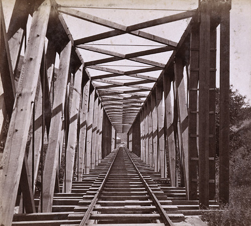 1517. First Bridge, Alameda Canon, Central Pacific Railroad