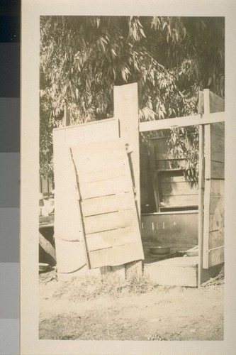 Snapshots of laborers and buildings, location unknown