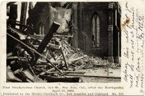 First Presbyterian Church, 2nd St., San Jose, Cal., after the Earthquake, April 18, 1906