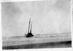 Bodega Bay North Beach wreckage of the Newberg that occurred October 8, 1918