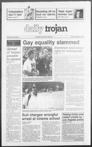 Daily Trojan, Vol. 116, No. 4, September 06, 1991