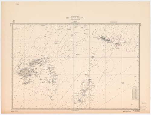 South Pacific Ocean : Fiji Islands to Samoa