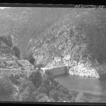A dam and reservoir