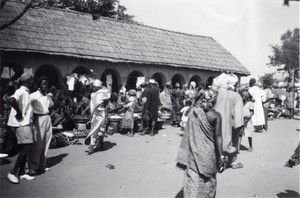 Market of Foumban, in Cameroon