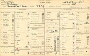 WPA household census for 1609 1/4 BROCKTON AVE, Los Angeles