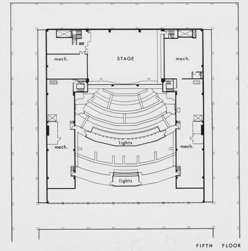 Ahmanson Theatre 5th floor plan