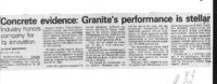 Concrete evidence: Granite's performance is stellar