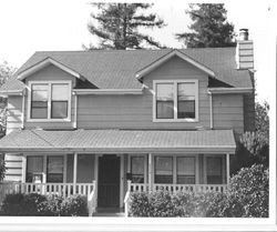 Circa 1890 Greek Revival with Gable roof house in the Murphy Addition, at 216 Florence Avenue, Sebastopol, California, 1993
