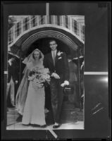 Wedding of John A. Roosevelt and Anne Clark Roosevelt, Nahant, 1938