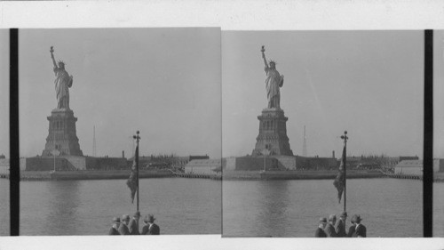 Statue of Liberty in New York Harbor, N.Y. City