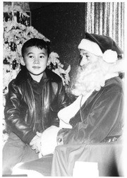 Michael Fukushima with Santa