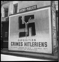 [Hitlériens Exhibition: posters and signs for Crimes Hitlériens]