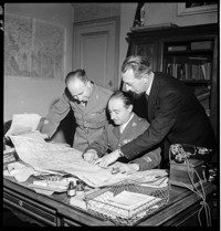 Reims: [Pierre Schneiter with Commandant (later Colonel) Bouchez]