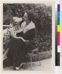 [Carlotta O'Neill and dog.]