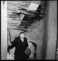 [Miscellaneous (Ammerschwihr): Mayor Roth climbing stair to choir loft]