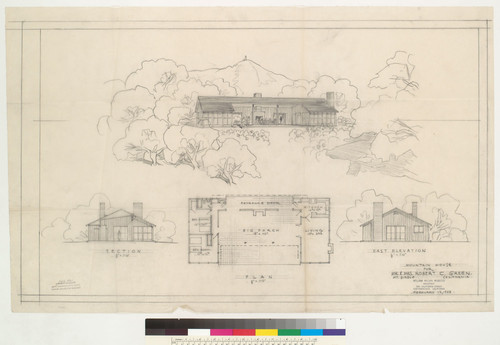 Green (Robert C.) Residence, Mt. Diablo, CA, 1938