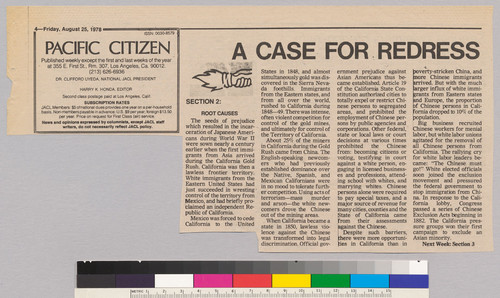 Pacific Citizen article 8/25/78