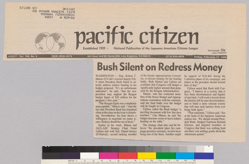 Pacific Citizen article 2/17/89