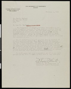 Almere L. Scott, letter, 1921-02-02, to Hamlin Garland