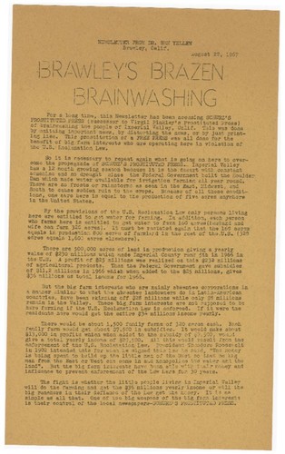 Brawley's brazen brainwashing