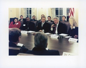 Bill Clinton meeting with the Presidential Advisory Council on H