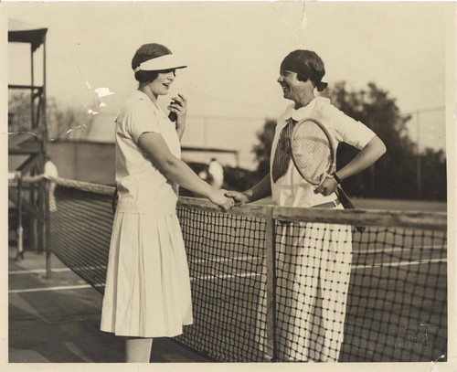 Corinne Henry with Helen Wills Moody