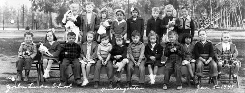 Kindergarten, Yorba Linda Grammar School, Jan. 1943