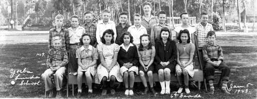 6th grade, Yorba linda Grammar School, Jan. 1943