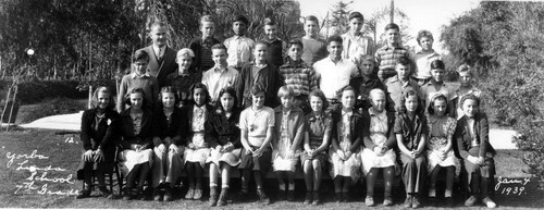 7th grade, Yorba Linda Grammar School, Jan. 1939