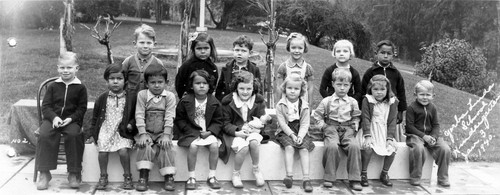 Kindergarten, Yorba Linda Grammar School, Jan. 1940