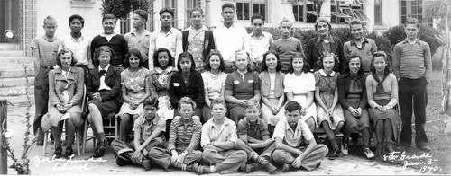 8th grade, Yorba Linda Grammar School, Jan. 1940