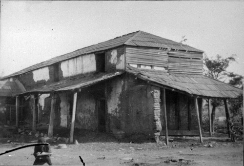 Northwest corner of Bernardo Yorba adobe house