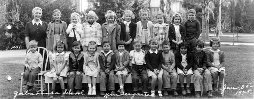 Kindergarten, Yorba Linda Grammar School, Jan. 1945