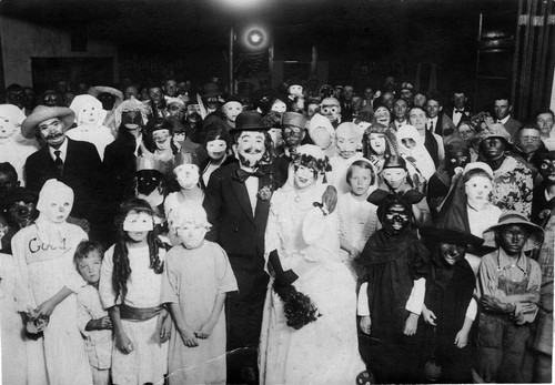 Fancy dress occasion in old schoolhouse on School Street