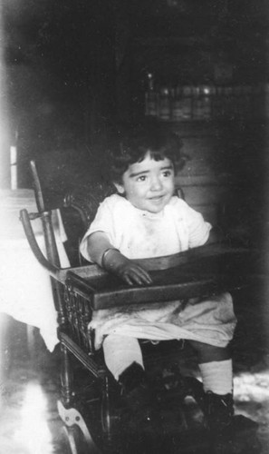Child in high-chair