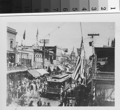 Streetcar on D Street, Marysville