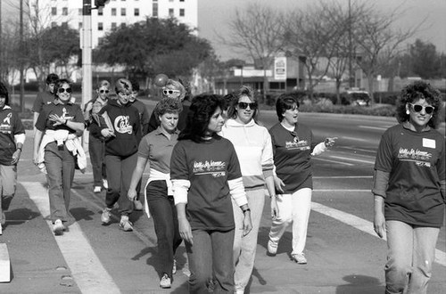 Women participating in the 1986 y-Walk