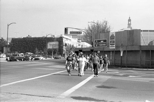 People participating in the 1986 y-Walk