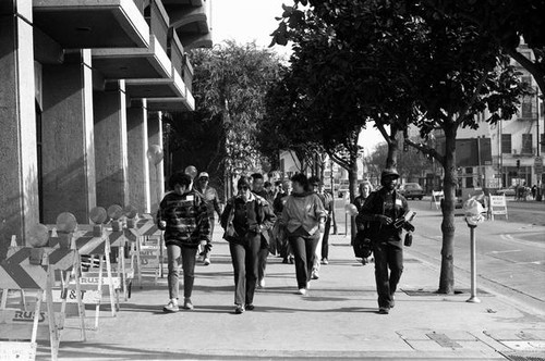 People participating in the 1986 y-Walk