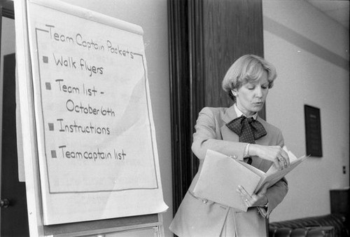 Woman leading a meeting