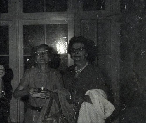 Two women at the 1973 YWCA annual meeting